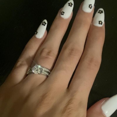 Cubic Zirconia Engagement Ring - Silver : Target