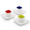 Gibson Home Crenshaw 13 Piece Square Stoneware Espresso Cup Set with Metal Stand - 3 of 4