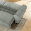 Aukfa 93" Corduroy Sleeper Sofa with Storage,Convertible 3-Seater Sofa Bed for Living Room & Bedroom - 4 of 4