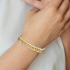 Chisel Stainless Steel Polished Yellow IP-plated Cut out Center 9.5mm Cuff Bangle - 4 of 4