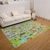 Nasitip Traffic Game City Street Map Area Rug for livingroom,Bedroom,Kids Playroom with  Machine Washable Non-Slip Carpet - 2 of 4