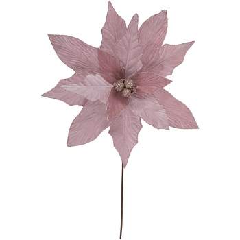 Northlight 28 Dark Pink Artificial Christmas Poinsettia with Gold Wrapped  Base
