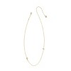 Kendra Scott 14K Gold Over Brass Mini "F" Initial Pendant Necklace - Gold - 2 of 3