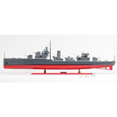 Old Modern Handicrafts USS SIMS Ship Model – 44"x4.8"x13.3", 1:95 Scale WWII Destroyer Replica