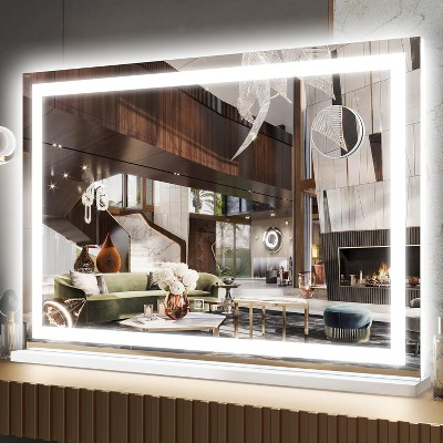 Vanity Mirror with Lights, Makeup Mirror with Touch Screen, 3-Color Dimmable Lighting, for Vanity Desk and Bedroom Use