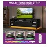 TV Stand 65/70 inch TV ,LED TV Entertainment Center with Power Outlets and   Storage Cabinet ,Modern TV Console for Living Room - 3 of 4