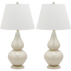 Cybil Double Gourd Lamp (Set of 2) - Safavieh - 1 of 4