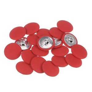 Unique Bargains Metal Shank Round Cloth Covered DIY Sewing Buttons 20 Pcs - 1 of 4