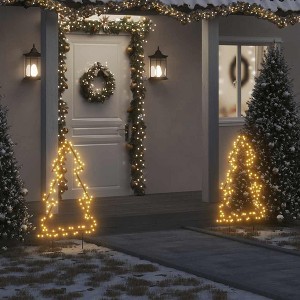 VidaXL Christmas Light Decoration with Spikes Tree 115 LEDs 35.4 in. - 1 of 4