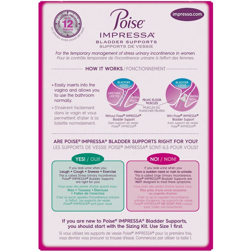 Poise Impressa Incontinence Bladder Control Support for Women - 21ct, 3 of 13