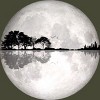 Men's Design By Humans Moonlight Nature Guitar II By Maryedenoa T-Shirt - 2 of 3