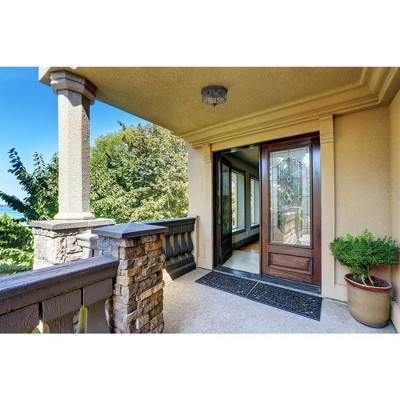 Richmond Hill Polished Brass Beveled Glass 4-Light Flush Mount