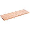 vidaXL Bathroom Countertop Light Brown 47.2 in.x15.7 in.x(0.8 in.-1.6 in.) Treated Solid Wood - 2 of 4