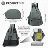 Unique Bargains Lightweight Durable Water Resistant Multi-Functional Tennis Pickleball Sling Bags - 3 of 4