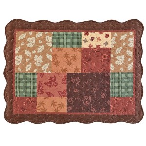 Collections Etc Autumn Patch Sham Set - 1 of 3