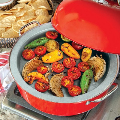 365 All-American Indoor/Outdoor Kettle Smoker in Red