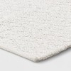 Diamond Embossed Tasseled Woven Bath Rug White - Threshold™