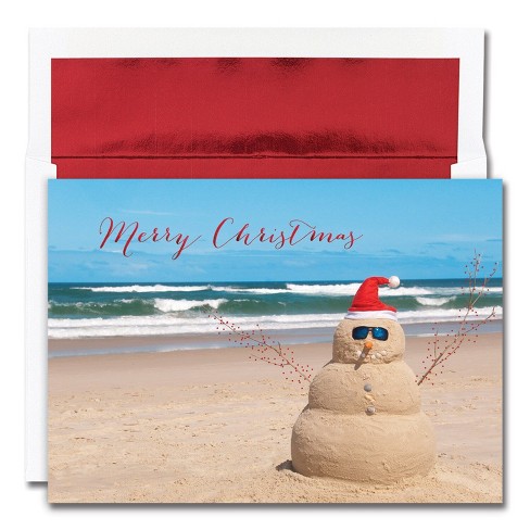 Beach store christmas cards