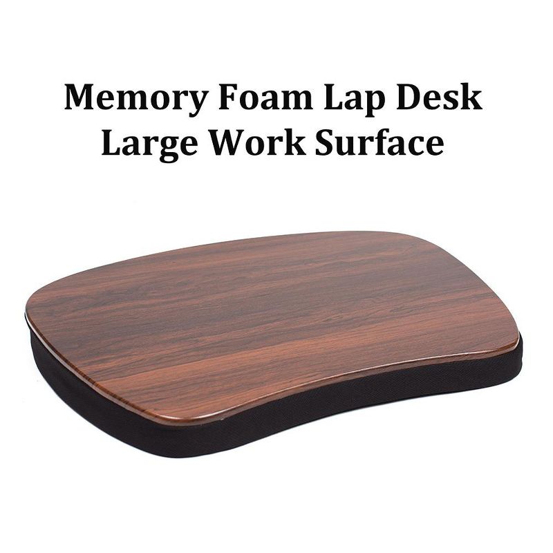 Sofia + Sam Brown Oversized Memory Foam Lap Desk for Laptops - Size Large, 2 of 7