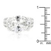 Slickblue Glamorous 22.5 Ct. Oval Cubic Zirconia Ring for Women - Perfect for Engagement & Classic Style, Size 5-10 - 3 of 4