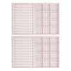 Unique Bargains Stackable Velvet Light Pink Jewelry Organizer Trays with Removable Dividers Set of 2 - 2 of 4