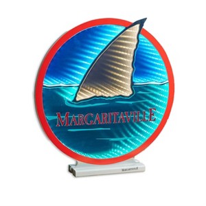 Margaritaville Shark Fin Ekkolight 16"H Acrylic Plug In Light – By Melrose - 1 of 3