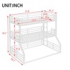 KWPZQEB Metal Triple Bunk Bed with Safety Guardrails, Heavy-duty Triple Bed with Noise-reduced Design - 3 of 4