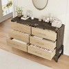 Garvee 6 Dresser for Bedroom, 52" Wide Dresser, Wide Drawer with Storage Freestanding, Wooden Closet Chest for Living Room, Bedroom - 4 of 4