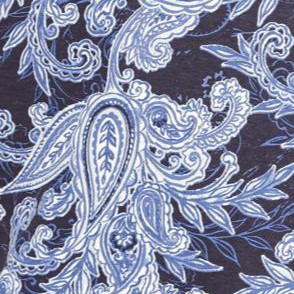 navy bandana paisley