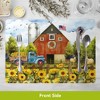 Briarwood Lane Summer Double Sided Placemat (4-pack) 17x11.25 Sunflower Barn For Summer Placemat - 4 of 4