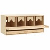 vidaXL Chicken Laying Nest 4 Compartments 41.7"x15.7"x17.7" Solid Pine Wood - 3 of 4