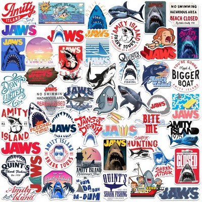 Jaws 50ct Vinyl Large Deluxe Stickers Variety Pack