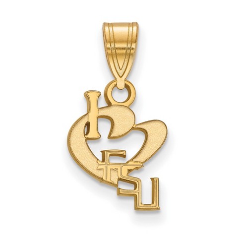 Black Bow Jewelry 14k Yellow Gold Plated Sterling Silver Florida State ...