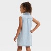 Toddler Girls' Sleeveless Denim Dress - Cat & Jack™ Light Wash - 2 of 3