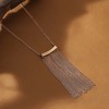 SOHI Women's California Gold The Hanging Chain Bar Lariat Necklace - 3 of 4