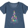 - Barbie - Holidays & Christmas Graphic Short Sleeve Fleece Dress - 2 of 4
