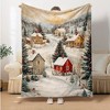 Lomsoe Christmas Winter-Themed Flannel Throw Blanket - Soft, Lightweight Perfect Gift for Family & Friends Christmas Gift. - 3 of 4