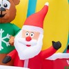 ChicFurnit Inflatable Holiday Decorations Santa Claus Driving Gift Car Inflatable for Outdoor Christmas Yard, Multicolored, 36"*72"*108" - 3 of 4