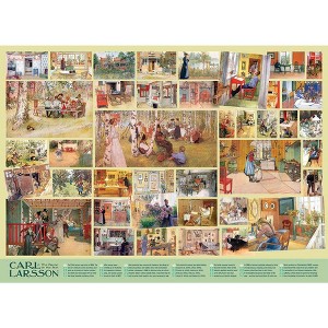 Cobble Hill Carl Larsson Art Collage Puzzle, 1000 Random-Cut Pieces, Ages 12+, Jigsaw Puzzle - 1 of 2