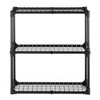 Fontoi Baker's Racks, 3 Tier Wire Shelf with Cover, FreeStanding Metal Storage Rack for Door Entrance Garage Kitchen Office, Black, 29"*14"*45" - 3 of 4