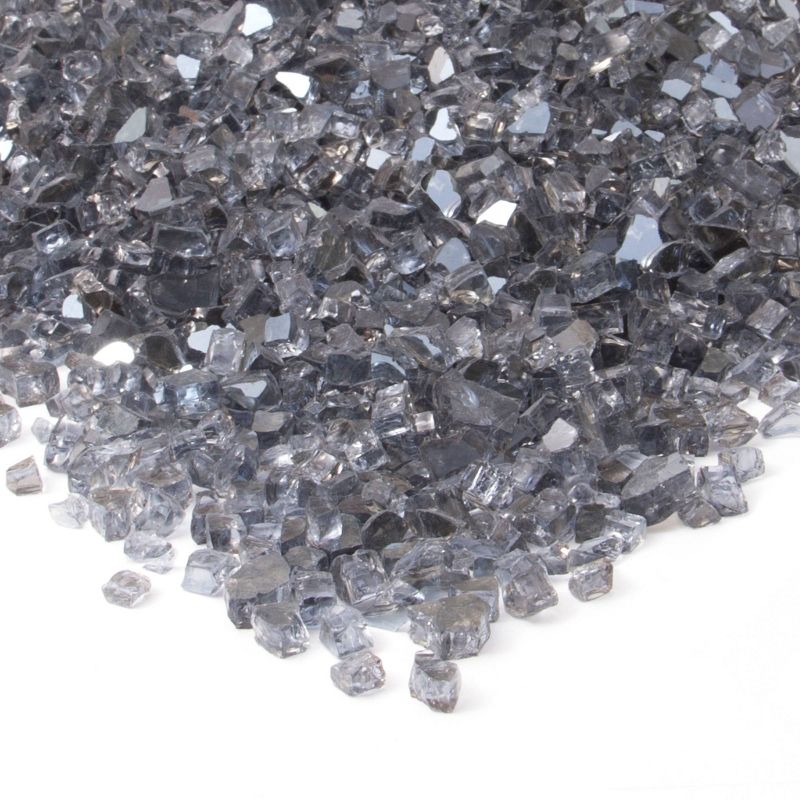 20lb Fire Glass Reflective Chips Gray - Real Flame, 1 of 5