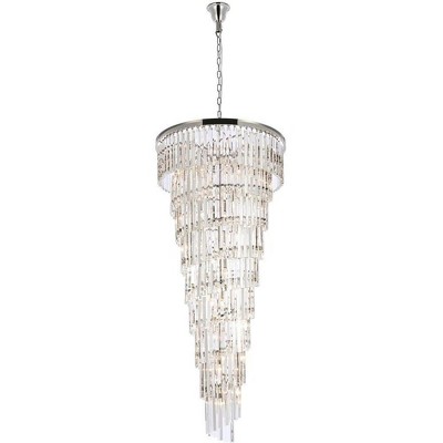 Elegant Lighting Sydney 35 - Light Chandelier in  Polished Nickel