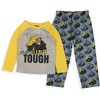 Tonka Toddler Boys' Dump Truck I Play Tough 2 Piece Long Sleeve Pajama Set Grey - 2 of 4