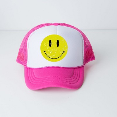 The Juniper Shop Distressed Smiley Face Youth Foam Trucker Hat