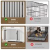 Furniture Style Dog Crate for Large Dogs, 44 Inch Wooden Dog Kennel Furniture with Drawer & Side Storage and Bulit-In Feeding Station - 4 of 4