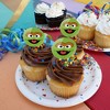Sesame Street Oscar the Grouch Face Cupcake Picks Toppers Decoration Set of 6 - 4 of 4