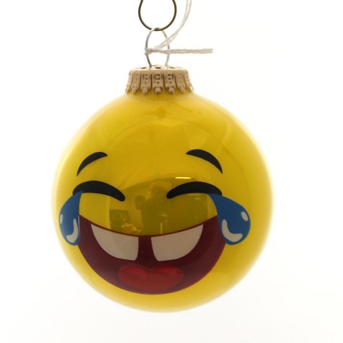 Holiday Ornaments 3 25 Full Sun Emotion Ball Ornament Emoji Tree Ornaments Target