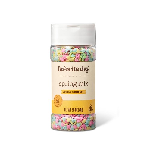 Spring Mix Edible Confetti Sprinkles - 2.6oz - Favorite Day™ - image 1 of 3