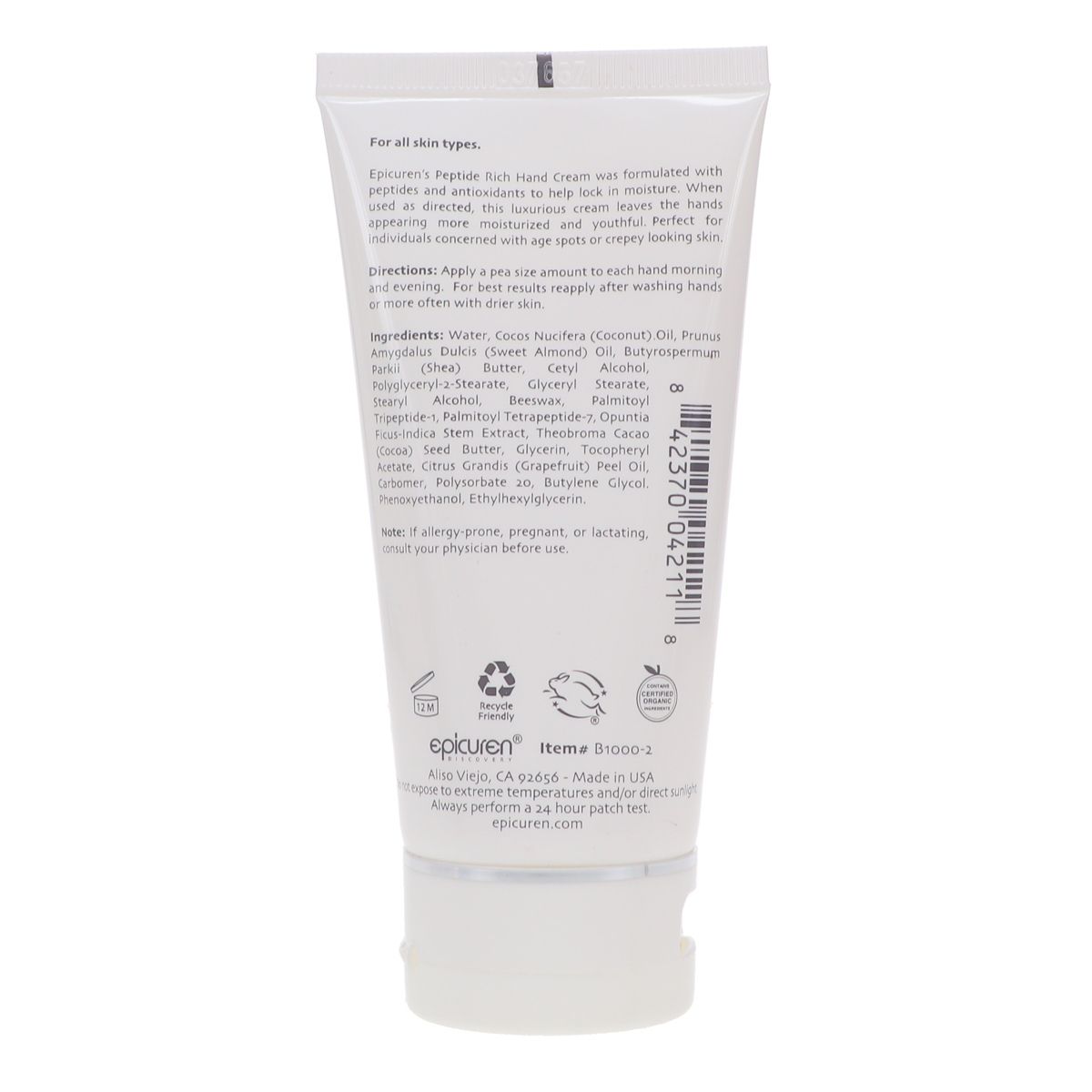 Epicuren Discovery Peptide Rich Hand Cream 2.5 oz - thumbnail 5