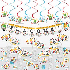 Big Dot of Happiness School Gnomes - Teacher and Classroom Decorations Supplies Decoration Kit - Decor Galore Party Pack - 51 Pieces - 1 of 4